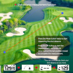 GolfBuddy Voice 2S+ Talking GPS Rangefinder Bundle with Official GolfBuddy Wristband Black – Audio Distance to Front/Center/Back, 18-Hour Battery, Preloaded Courses, Wearable Golf GPS Watch Conversion