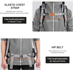 MOUNTAINTOP 80L Internal Frame Backpack for Man & Women Backpacking Hiking Backpack with Rain Cover