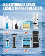 Highpi Inflatable Stand Up Paddle Board for Youth and Adults – Wide Sup with Premium Accessories, Blow Up Paddleboard for Surfing, Fishing, Yoga & More