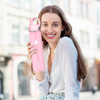 SENDESTAR Stainless Steel Wide Mouth Water Bottle 24oz Double Wall Vacuum Insulated Leak Proof Bottle with New Flex Straw Lid & Spout Lid XIN-PH-0750-1