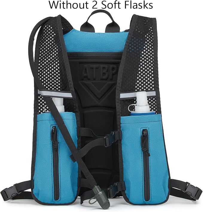 ATBP Running Hydration Vest Pack Tactical 3L Water Bladder Backpack Bag for Cycling Marathon Hiking Daypack Men & Women
