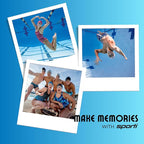 𝗦𝗽𝗼𝗿𝘁𝗶 Power Swim Paddles for Lap Swimming - Adjustable Straps - Lap Swimming Gears - Hand Paddles for Adults & Kids