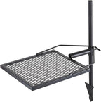 VEVOR Swivel Campfire Grill, Fire Pit Grill Grate over Fire Pits, Heavy Duty Steel Grill Grates, 360° Adjustable Open Fire Outdoor Cooking Equipment, Portable Camp Fire Racks for Camping Outdoor BBQ
