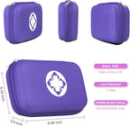276PCS Compact Small First Aid Kits for Home Businesses Urgent Essential Mini First Aid Kit Travel Size Car Emergency Supplies Kit for Hiking Boating Skating, Purple AMORNING