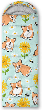 QOOMO Camping Sleeping Bags,3 Season Warm & Cool Weather,Lightweight,Waterproof Sleeping Bags for Adults & Kids,Traveling,and Outdoors,Camping Gear Equipment