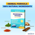 Seasickness Patches for Cruises – Treats Motion and Sea Sickness – Non-Drowsy – 100% Natural – Fast Relief – Long-Lasting – Box of 30 – Cruise Essential by AnchorsUp