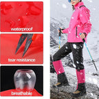 Leg Gaiters for Hiking Boots,900D Waterproof Hunting Hiking Gaiters Adjustable Snow Boot Gaiters for Climbing, Dirt-Proof Ripstop Shoe Gaiters for Men Women