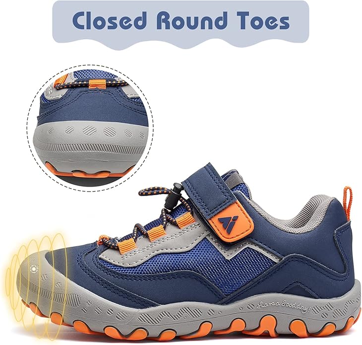 Mishansha Boy's Girl's Hiking Shoes Low Top Sneakers Outdoor Trekking Walking Climbing Running Shoes