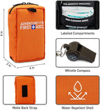 Ultralight First Aid Kit, Water Repellant Shell – Small First Aid Kit for Camping, Hiking, Outdoor Sports, Adventure, Travel, Biking – 71 Piece Adventure 3.0 Essentials Kit