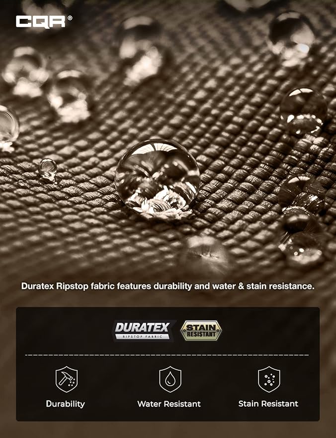 CQR Men's Tactical Pants, Water Resistant Ripstop Cargo Pants, Lightweight EDC Work Hiking Pants, Outdoor Apparel