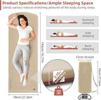 INVOKER 3.15" Self-Inflating Camping Sleeping Pad, Ultra-Thick Foam Fast Inflating Camping Mat Air Mattress with Pillow, 4-Season Insulated for Tent, Car, Camping, Travel, Khaki with Pink-Orange