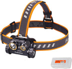 Fenix HM65R Headlamp, 1400 Lumen USB-C Rechargeable Spot and Flood Dual Beam with Organizer