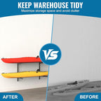 Kayak Rack for Outdoor Storage, Kayak Storage Rack, Adjustable Freestanding Kayak Rack Stand Holder for Paddleboard Surfboard for Indoor, Outdoor