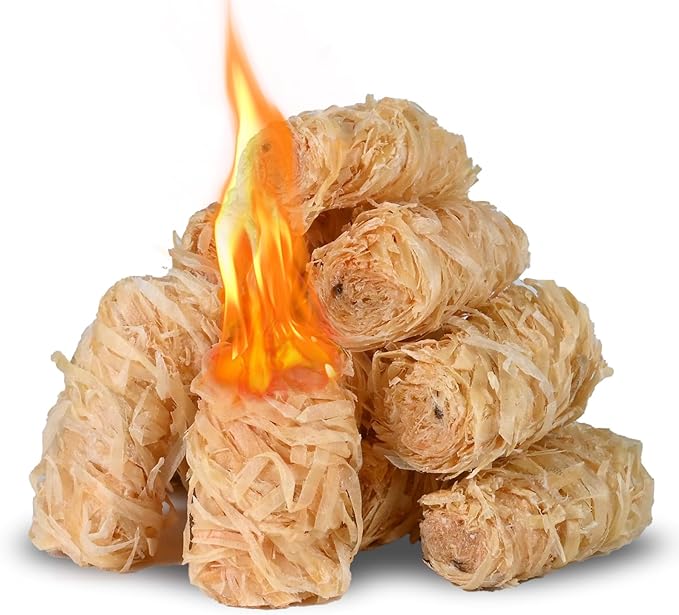 Natural Fire Starters for Grills: Premium Waterproof Quick Firestarters Sticks | Odorless Fire Starter for Campfires | Fireplaces | Wood Stove | BBQ | Smoker | Fire Pit - 72 pcs