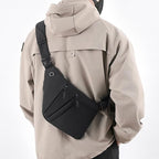 Anti Theft Crossbody Bags for Women Men, Multi-Pocket Shoulder Bag, Slim Sling Bags with 2 RFID Blocking Card