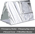 Chumia Emergency Thermal Blanket Bulk 83 x 63 Gigantic Foil Space Blanket Survival Reflective Accessories Gift for Homeless Camping Gear First Aid Hiking Outdoor