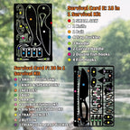 PSKOOK 12 Pcs Survival Multitool Card Emergency Camping Tool EDC Kit in Your Wallet Outdoor Hunting Fishing Hiking Gear