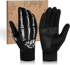 RIGWARL Winter Gloves Men and Women Medium-Thick, Gloves for Cold Weather with Thermal Plush, Touchscreen Running Glove Adjustable Zippered Wrist for Walking The Dog Hiking Camping Cycling Work