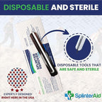 – Painless Splinter Removal Kit (30-Pack) | Pull Out Splinters Fast & Easy | Compact First Aid for Home, Travel & Camping | Great for Hiking, Woodworking & Outdoors | No Tweezers Needed