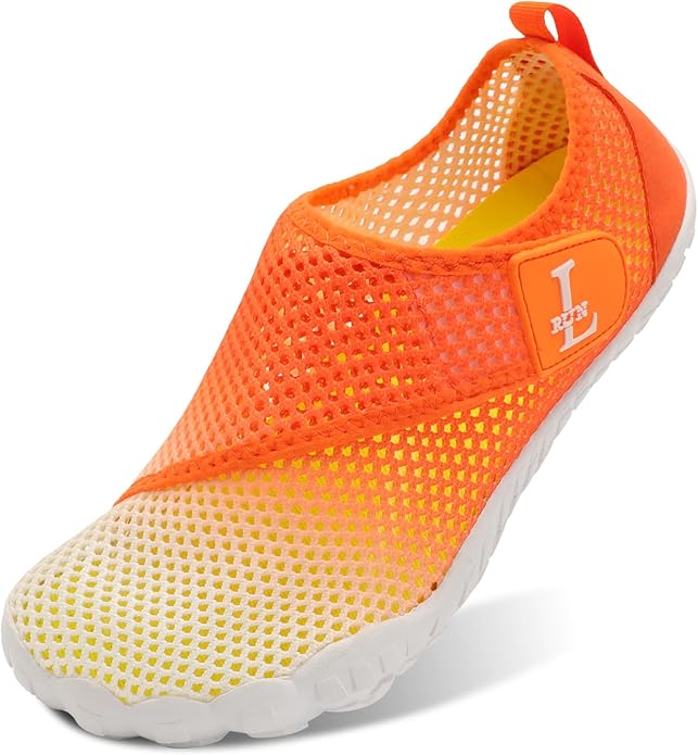 L-RUN Barefoot Water Shoes Women Mens Aqua Sock Athletic Hiking Water Sports Shoes for Swim Beach Pool Sand Diving Walking