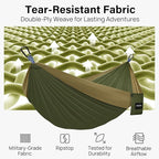 Kootek Camping Hammock, Portable Hammocks with Tree Straps & Attached Carry Bag, Camping Essentials Gear, Perfect for Outside Indoor Hiking Beach Backpack Travel