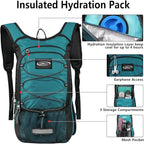 Insulated Hydration Pack Backpack with 3L BPA Free Leak-Proof Water Bladder, Keep Liquids Cool for Up to 5 Hours, Daypack for Hiking, Running, Cycling, Hunting, Climbing