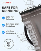 UTOBEST Hydration Bladder,TPU Water Bladder,Water Bladder for Hiking Backpack,BPA Free,Wide Opening,Leak-Proof,Water Reservoir for Hiking Cycling Camping Running