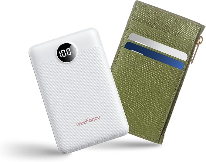 Small Portable Charger Power Bank 10,000 mAh, Upgraded Compact Battery Pack for Phone Charging, PD3.1 & QC Fast Charging Mini Travel Power Bank for iPhone/Samsung/Google/Tablet/AirPod (White)