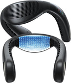 TORRAS COOLiFY Air 2025 Upgraded Neck Fan Air Conditioner, Dual-Airflow Pro Cooling, Ultra Light Portable Fan Rechargeable, Personal Cooling Fan Travel Essentials, Gifts for Dad Husband Father, Black