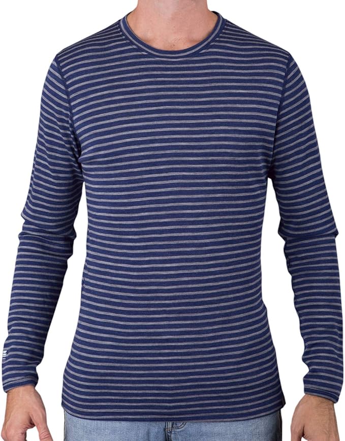 MERIWOOL Mens Base Layer - 100% Merino Wool Midweight Long Sleeve Thermal Shirt