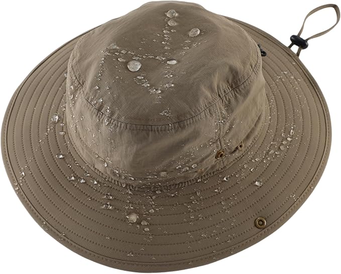 Connectyle Sun Hat for Men Women Outdoor UV Protection Safari Hat for Fishing Hiking Gardening Breathable Cowboy Hat UPF50