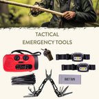 72-Hour Survival Kit | Emergency Bug Out Bag with First Aid, Water Filter, Food, Tools | 45L Tactical Backpack for Camping, Hiking, Outdoor Emergency Preparedness