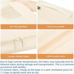 BAGAIL 4 Set/6 Set/8 Set Compression Packing Cubes Travel Accessories Expandable Packing Organizers (Square Mesh, 06-Beige)