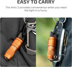 OLIGHT IMINI 2 EDC Rechargeable Keychain Flashlight, 50 Lumens Compact and Portable Mini LED Keyring Lights with Built-in Battery Ideal for Everyday Carry and Emergencies (Orange)