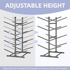 Kayak Storage Rack, Heavy-Duty Metal Kayak Storage Rack Adjustable Freestanding Kayak Stand, Canoe and Paddleboard Kayak Rack for Indoor & Outdoor Use