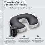 COCOON - Premium - Ergo Aircore Pillow Ultralight - U-Shaped- One Size (Grey)