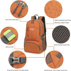 G4Free 40L Lightweight Packable Hiking Backpack, Waterproof Travel Daypack