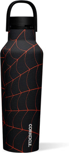 Corkcicle Sport Canteen - Keeps Beverages Cold 25 Hours - Triple Insulated Stainless Steel - Screw-On Lid - Reusable Bottle - Summer Drinkware Gift - Keeps Drinks Ice Cold - 20 oz - Spider-Man