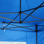 COBIZI 10x10 Pop up Canopy Tent with 4 Sidewalls, Waterproof Heavy Duty Commercial Canopy for Parties, Outdoor Tent, Garden Gazebo, Carry Bag with Wheel (10x10ft, Gray)