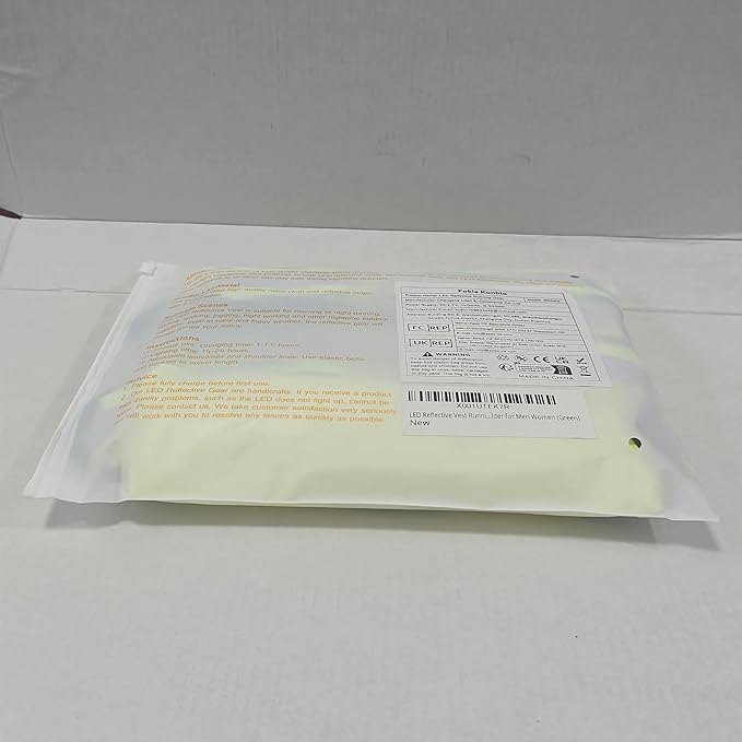 Led Light Up Running Vest Reflective Vest for Runners Night Walking, Rechargeable LED Reflective Running Vest High Visibility with Adjustable Waist/Shoulde, Reflective Armband for Women Men