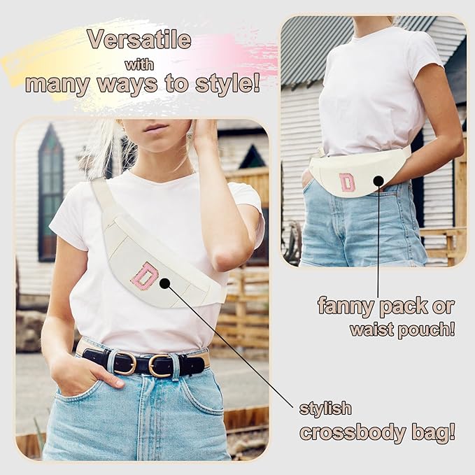 MAXTOP Large Crossbody Fanny Pack with 4-Zipper Pockets,Gifts for Enjoy Sports Festival Workout Traveling Running Casual Hands-Free Wallets Waist Pack Phone Bag Carrying All Phones