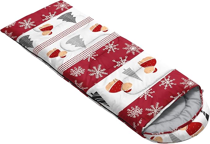 QOOMO Camping Sleeping Bags,3 Season Warm & Cool Weather,Lightweight,Waterproof Sleeping Bags for Adults & Kids,Traveling,and Outdoors,Camping Gear Equipment