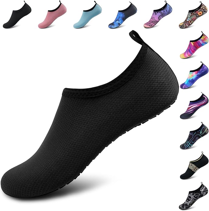 Deevike Water Shoes for Women Men Barefoot Quick-Dry Aqua Socks Slip-on for Beach Swim Surf Yoga Exercise