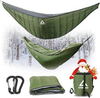 Hammock Underquilt for Camping Hammock, Full Length Camping Quilt for Lightweight Soft Warm 3-4 Seasons 41-68°F, Great for Hiking Backpacking Traveling Beach (Hold Up to 500lbs)