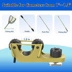 1006 2 PCS Adjustable Kayak Paddle Holder Track Mount Fits Various Shaft Diameters –Universal Rail Mount for Paddle, Fishing Rod, Net – Kayak Accessories for Fishing & Touring