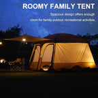 Vidalido Tents，3-4 Person Camping Tent with Extended Vestibule，Weather Resistant Family Tents with Breathable Mesh Windows，Easy Install Waterproof Outdoor Tent for Backpacking and Camping Hiking