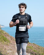 Running Vest with 2L Water Bladder, USA Original Patent, Lightweight Adjustable Chest Pack with Gear Holder, Reflective Running Hydration Vest for Women Men for Marathon