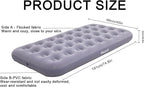 Twin Size Single Camping Air Mattress Bed with Air Pump,Inflatable Air Mattress,Thickened Portable Blow Up Bed,Travel Sleeping Pad for Truck Tent Camping/Home/Hiking(Grey)