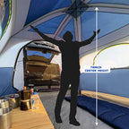 UNP SUV Tent for Camping, 6-Person SUV Tailgate Tent - Easy Set Up with Rainfly, 10'x9'x78in(H)