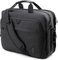BAGSMART 18 Inch Laptop Bag, Expandable Briefcase, Computer Bag Men Women, Laptop Shoulder Bag, Work Bag Business Travel Office - Black